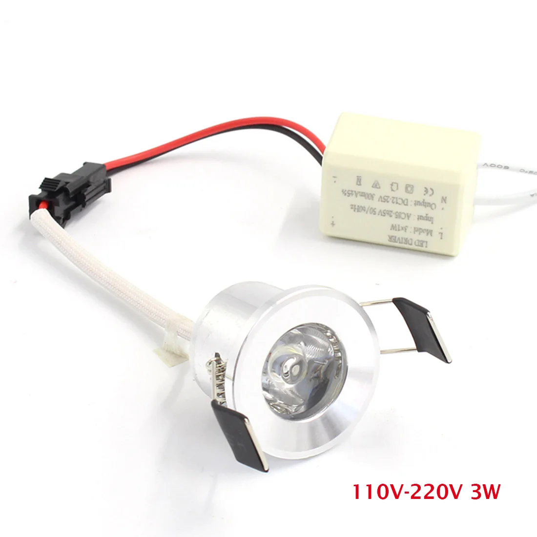 3W downlight Светодиодный IARY Мини светодиодный прожектор светодиодный серебристый потолочный Точечный светильник на потолок алюминиевый 110 V-220 V 27 мм ширина 1 дюйм, выреза для 1,5 Вт умный дом подсветка для шкафов - Испускаемый цвет: 3W downlight