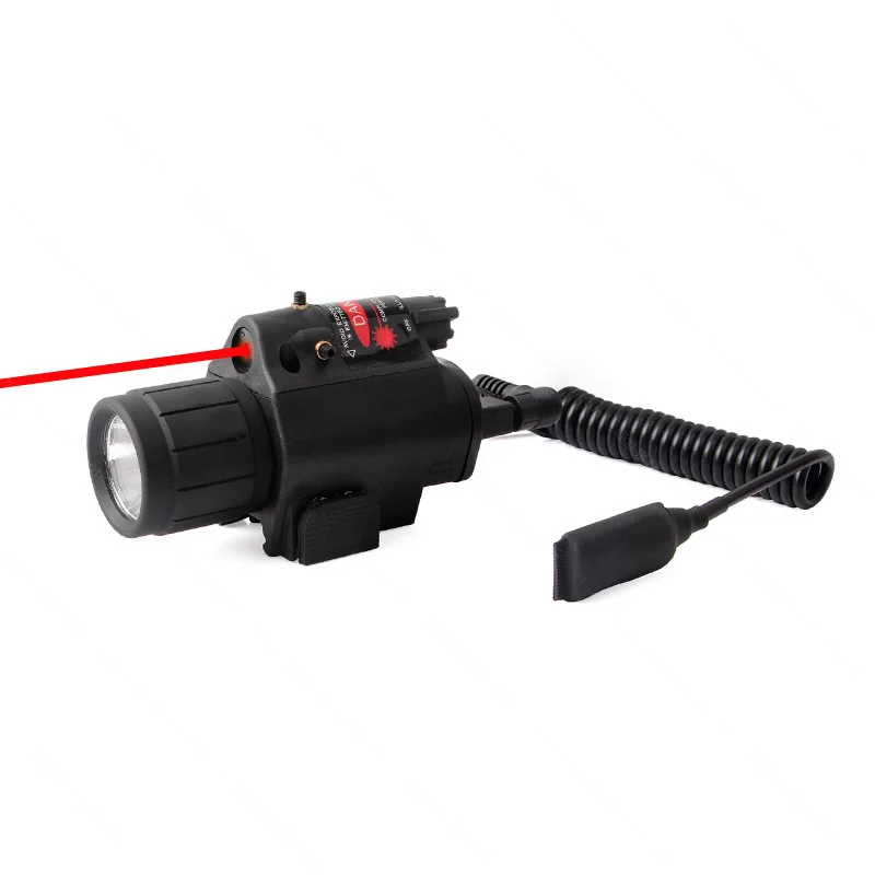 

9908 Flashlight Red Dot Laser 20mm Rail Hunting Tactical Accessory Mira Para Pistola Weapon Gun Ir Light Glock Accessories Lampe