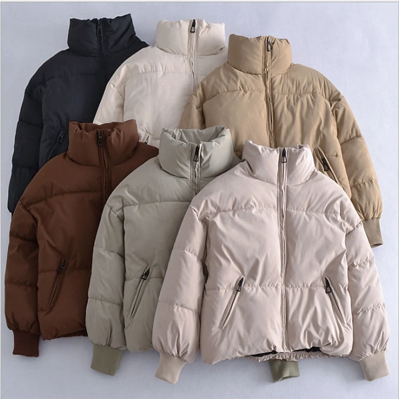 

Winter Padded Women's Parka Down Coat Oversized Parkas Long Batwing Sleeve Pockets Coats Female 2021 Lady Causal Streetwear Tops