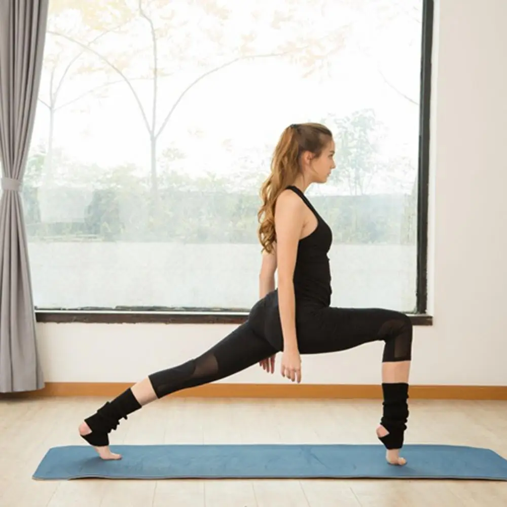 Гетры женские трикотажные теплые гетры до колена с лямками вязаные носки для