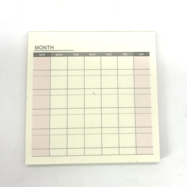 Monthly plan Записная книжка caderno memo pad notes to do list еженедельник zeszyty szkolne libreta sticky papeleria notas adhesivas canceleria - Цвет: Monthly plan
