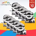 10PK для Epson ST18KW SS18KW черная и белая прозрачная 18 мм лента для маркировки кассеты для Epson King Джим C410 LW-400 LW-400L LW-K400L