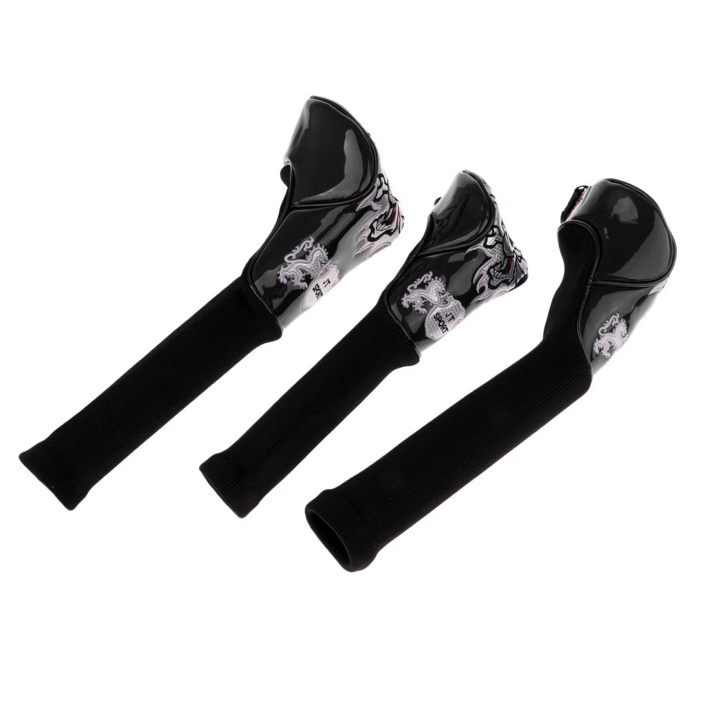 3 Упак. Прочный чехол для гольфа с черепом водителя Fairway Wood|Головка клюшки| |