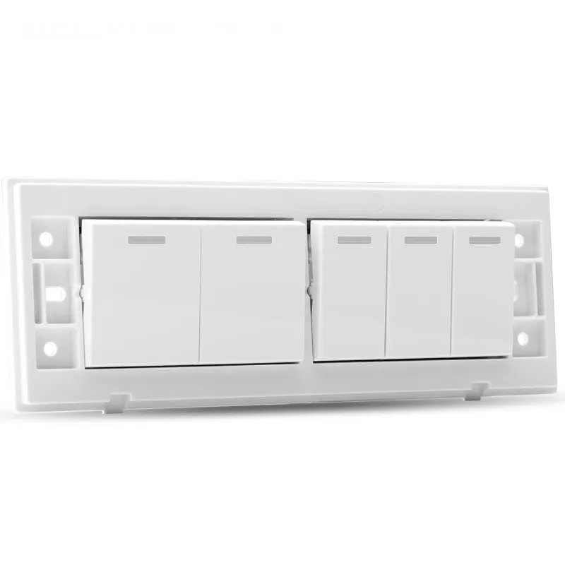 Переключатель розетки настенный выключатель пять одиночных панель управления |