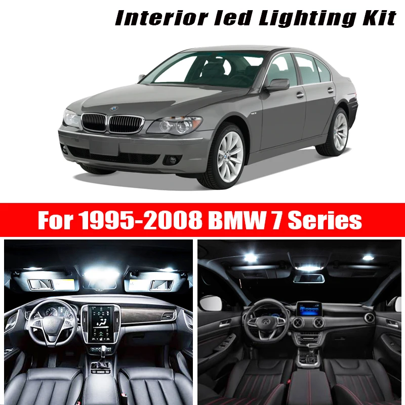 Для 1995 2008 BMW 7 Series E38 E65 E66 белые автомобильные аксессуары Canbus безошибочный
