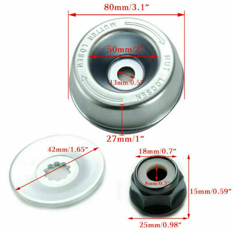 

Gardening Machine Lawnmower Blade Attachment Washer Kit String Trimmers Brush Cutter Attachment Maintenance Kit