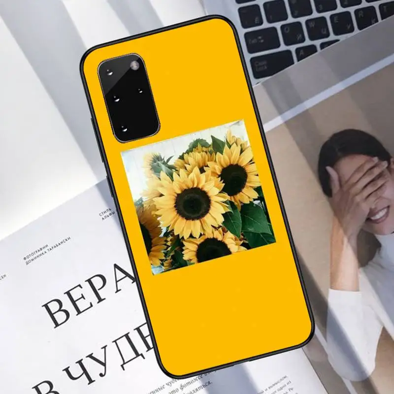 

Rose Flower Sunflower Phone Case For Samsung galaxy S 7 8 9 10 20 edge A 6 10 20 30 50 51 70 note 10 plus