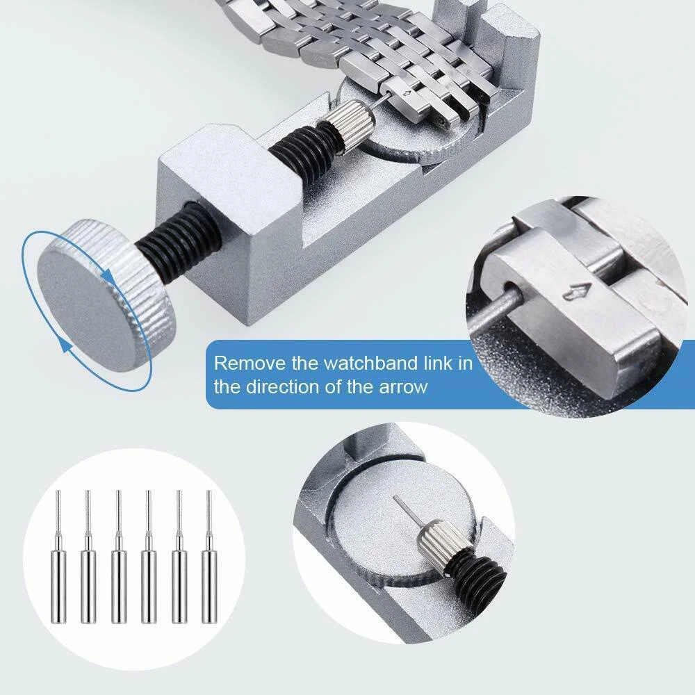 

Kili 151PCS Watch Repair Tool Kit Case Opener Link Spring Bar Remover Watchmaker Tool