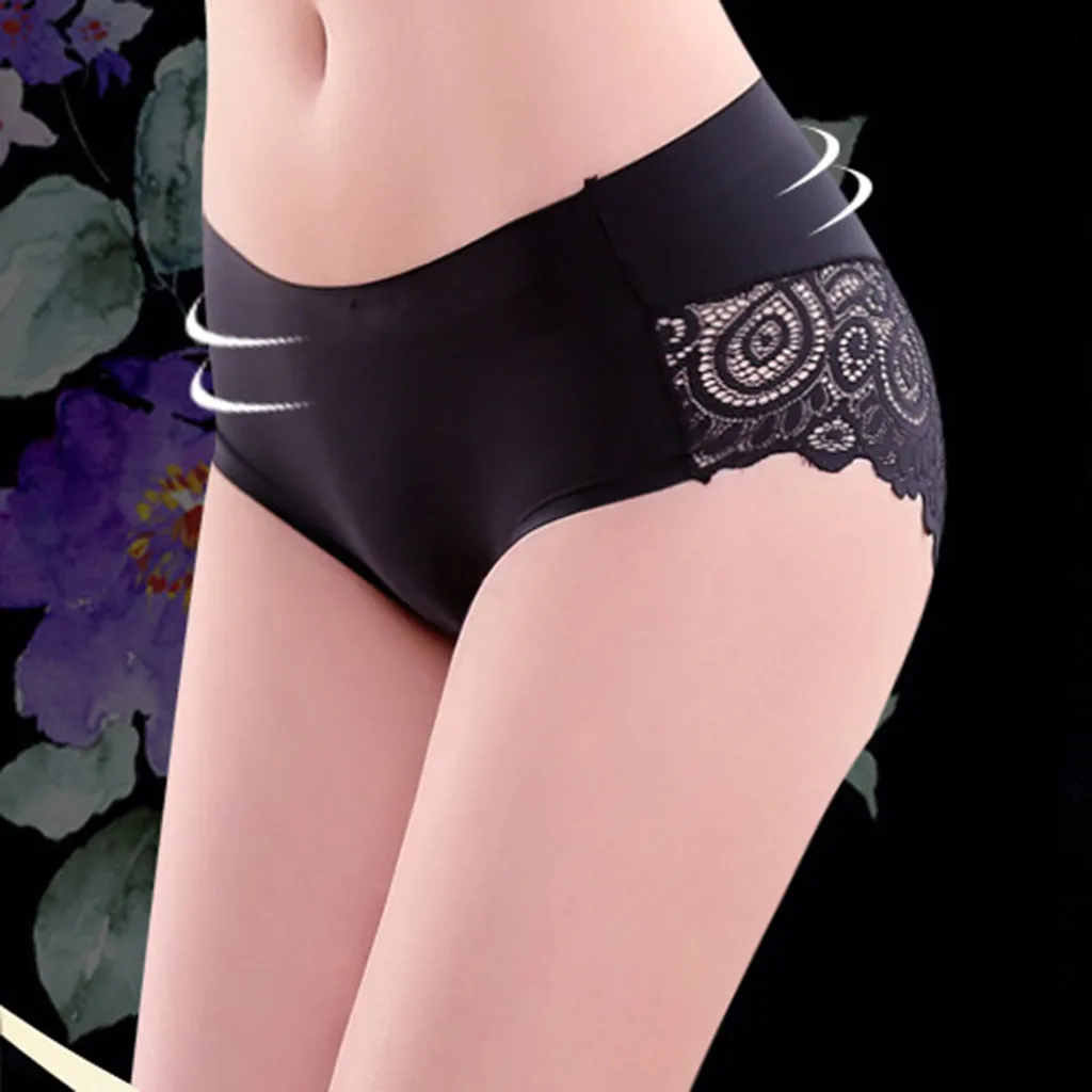 Женские однотонные кружевные трусы плавки Новое Сексуальное нижнее белье из