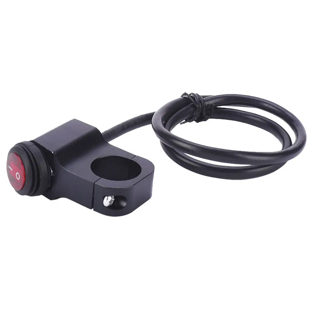 

Universal 7/8'' Motorcycle ATV Bike Start On Off Button Kill Switch 2 Wires