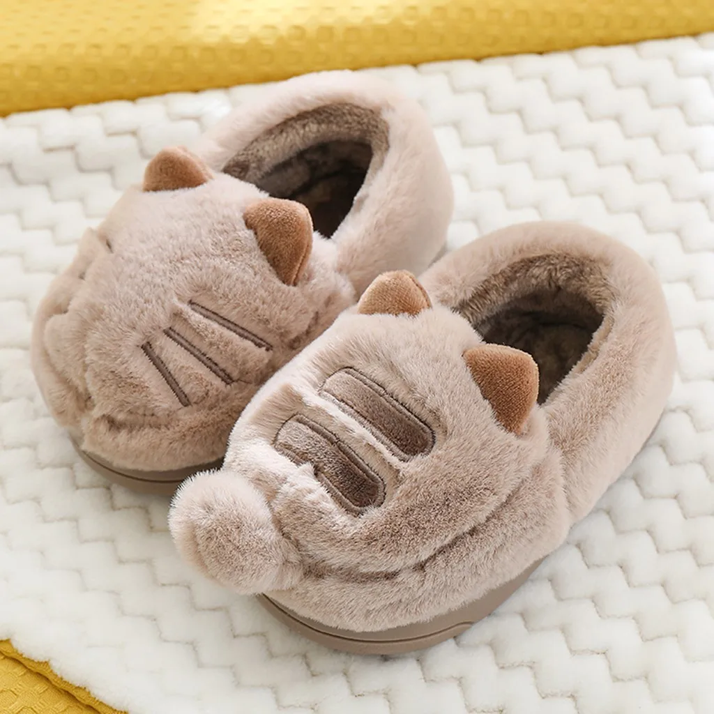Детские милые домашние тапочки КОТЫ для маленьких девочек и мальчиков детская