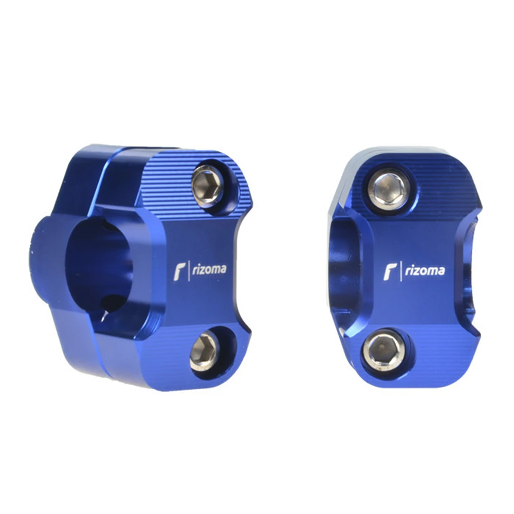 Blue 28mm Универсальный RIZOMA логотип Мотоцикл 28 мм руль стояк зажимы руль зажимы для CB500X CB150R Монстр 821 GXSR 750 MT 03 - Цвет: Blue 28mm