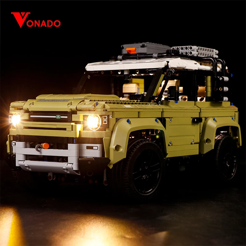 Vonado набор со светодиодсветильник кой для блоков 42110 Land Rover защитников