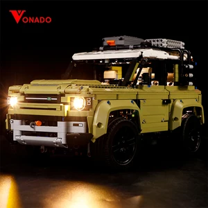 Vonado набор со светодиодсветильник кой для блоков 42110 Land Rover для защитников внедорожников, серия технологических автомобилей, сборные игрушки