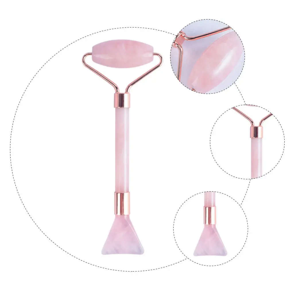 

1Pc Jade Roller Massager Creative Massager Practial Body Care Tool (Pink)