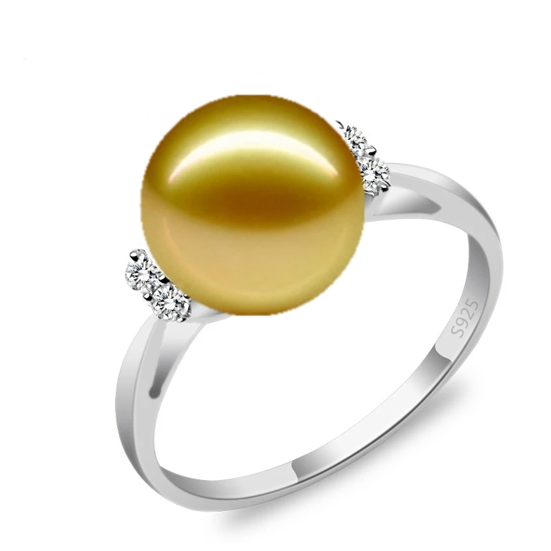 Кольцо женское серебряное с натуральным жемчугом 12 мм | Украшения и аксессуары