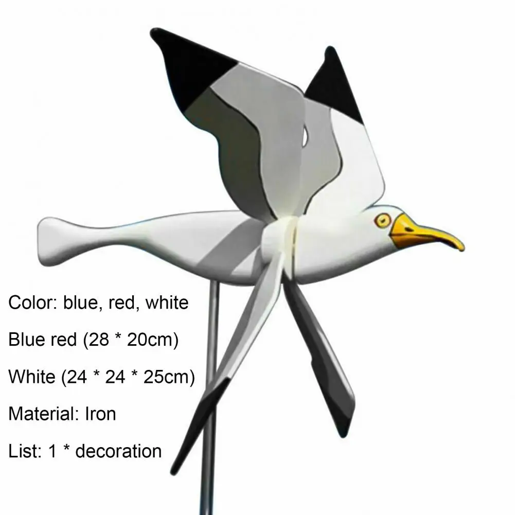 

Garden Windmill Whirligig Asuka Series Birds Garden Lawn Yard Garden Decoration Metal Cute Garden Windmill Ornamental Decor