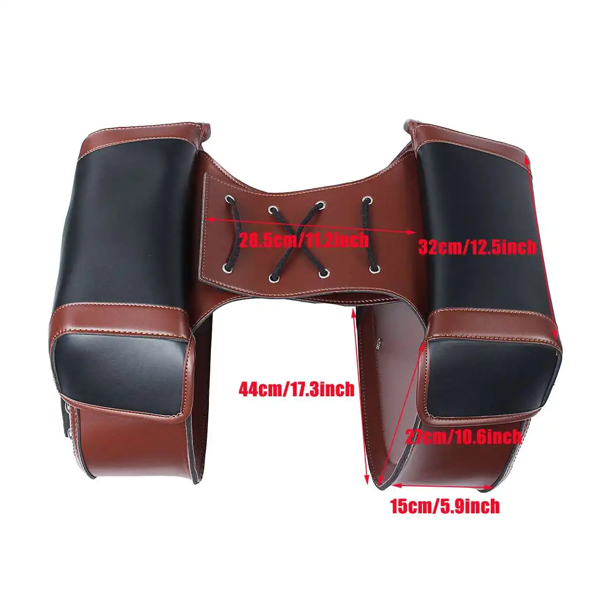 

New Universal PU Leather Motorcycle Saddle Bags Side Storage Luggage Tool Pouch Saddlebag For Honda/Yamaha/Suzuki