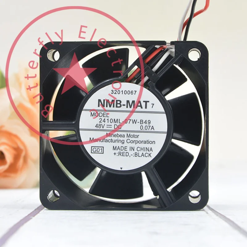 

Новый 2410ML-07W-B49 48 В 0.07A охлаждающий вентилятор 60*60*25 мм 6 см 6025