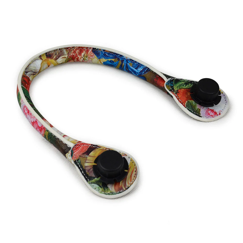 1 пара короткие и длинные ручки из искусственной кожи с цветочным принтом | Багаж