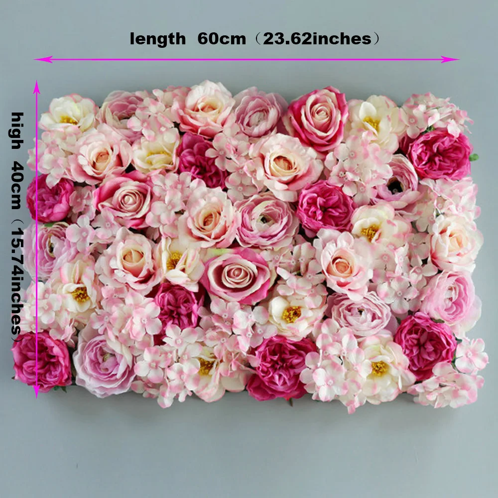 

Artificial Flower Wall Fake Flower silk flower rose wall 40CM * 60CM