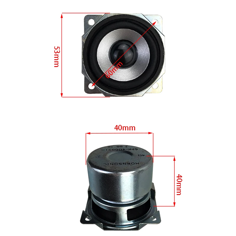 Акция 4 Ом 15 Вт полный диапазон мини-динамик блок 2 дюйма 53 мм аудио лаборатории