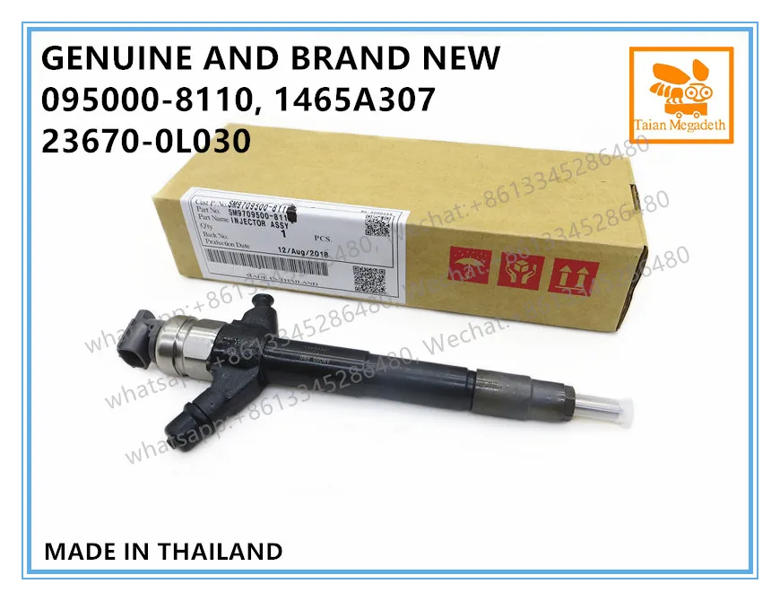 Подлинный и новый дизельный топливный инжектор общей топливной магистрали 095000