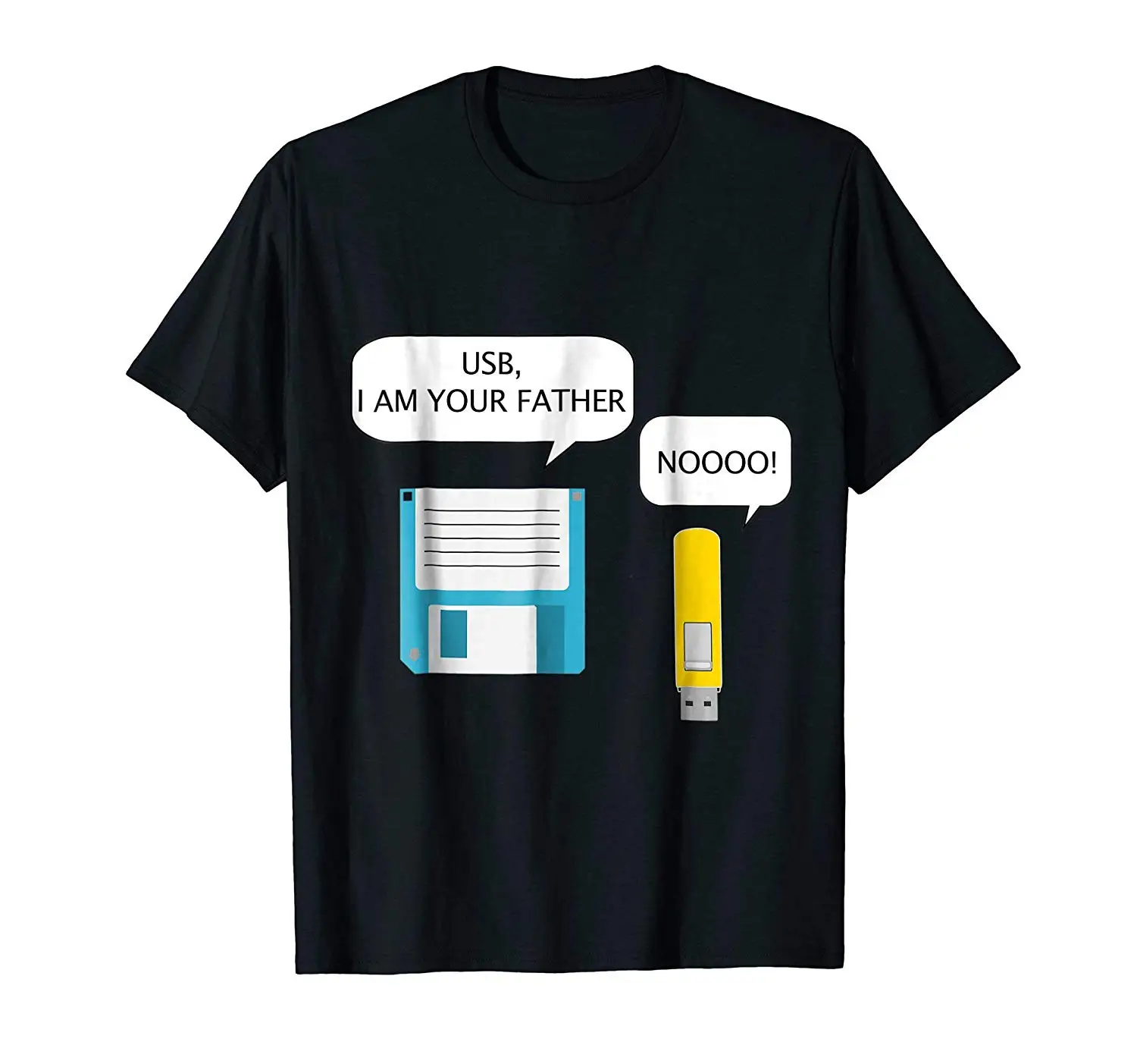 2019 модные Для мужчин футболка Usb я ваш отец Забавный Geek футболка|Мужские футболки|