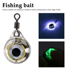 5 цветов мини Рыбалка светильник небольшого осветительный светодиодный глубокое падение подводной глаз Форма 6 см2,4 дюймов Рыбалка для доставки прикорма и оснастки