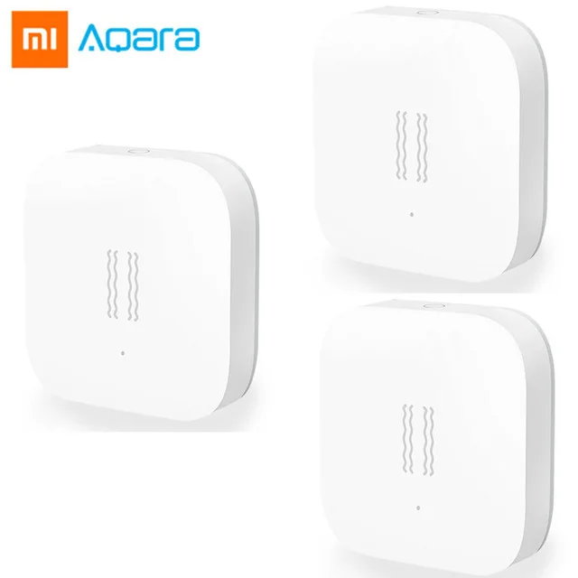 3 pcs Xiao mi Aqara умный датчик вибрации ZigBee датчик удара для домашней безопасности, для Siao mi Home App International Edition - Цвет: 3 pcs