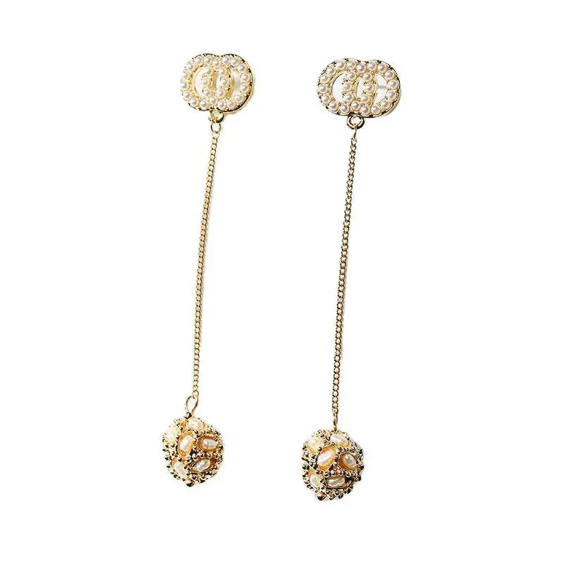 

Long Tassel Earrings for Women Pearl Cute Earrings Aluminium Alloy Birthday Present Jewelry Girlfriend Wife Friends