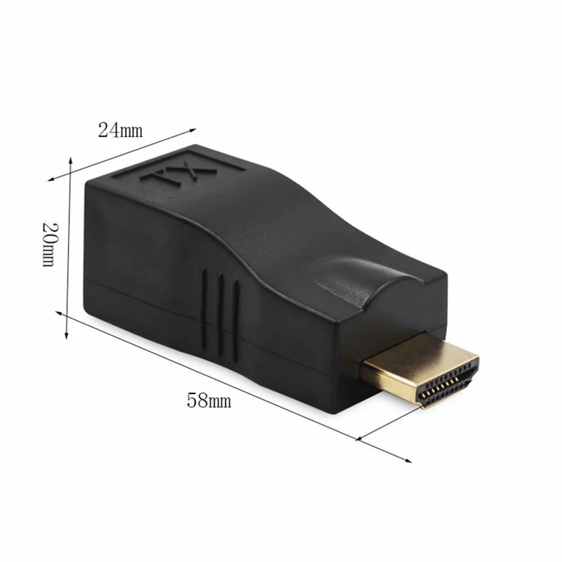 30M 4K 3D HDMI удлинитель для RJ45 по Cat 5E/6 сетевой LAN Ethernet адаптер передатчик RX TX