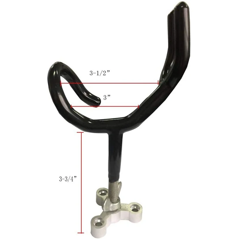 

4Pcs Boat Rod Holder 20 Degree Angle Rod Holder with Mounting Base Fishing Pole Holder