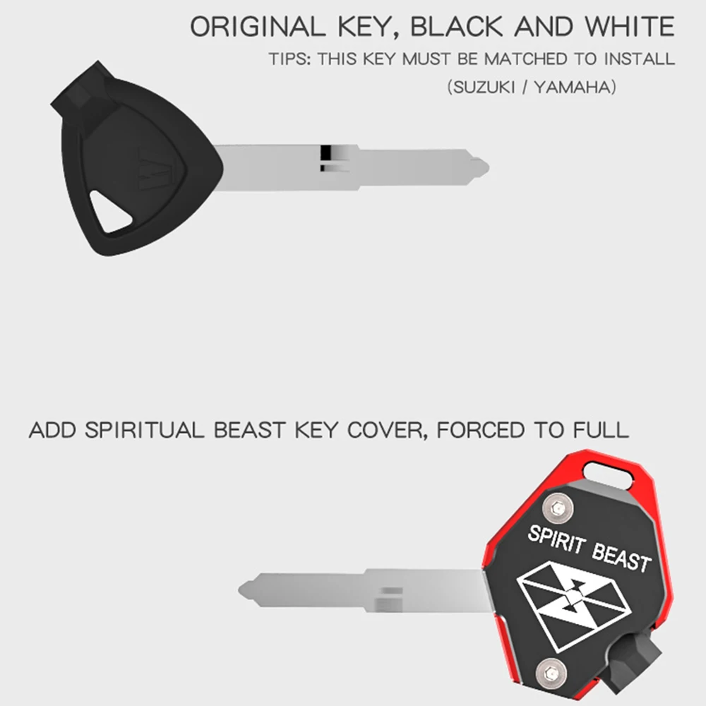 Чехол для ключа мотоцикла SPIRIT BEAST чехол скутера из алюминия SUZUKI Yamaha|Замки и