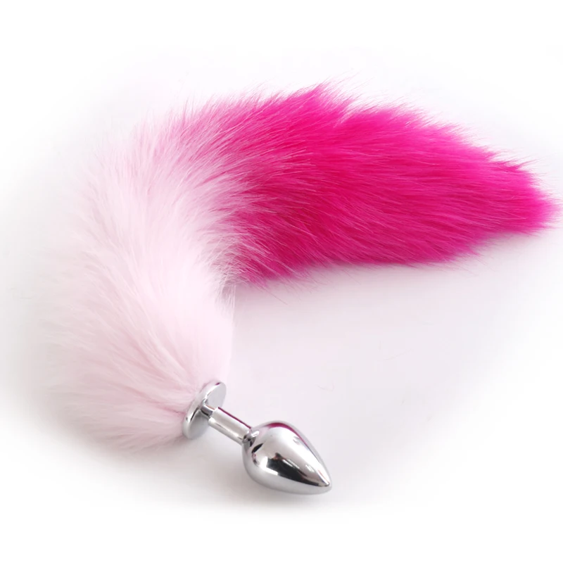 Металлические перьевые анальные игрушки лисий хвост Анальная пробка секс