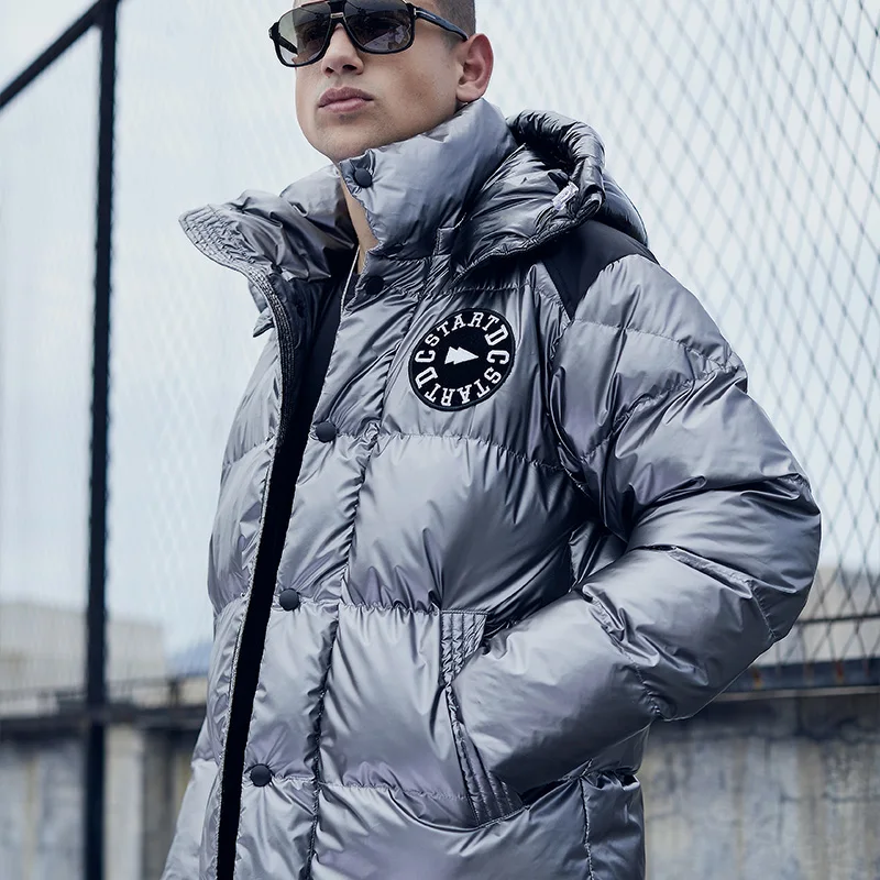 

Men's All-Season Ultra Lightweight Packable Down Jacket Casual Autumn Stand Collar Puffer Male Long Sleeve Warm Coat Parka