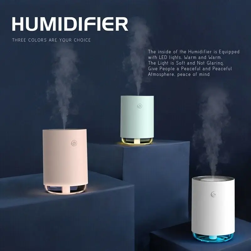 Home Portable Practical LED Mini USB Night Light Humidifier 220mL for Bedroom @M23 | Компьютеры и офис