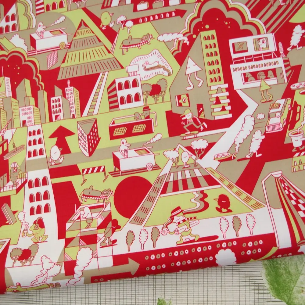 Водонепроницаемая ткань с ПВХ покрытием 70 см x 50 волшебный замок красный и