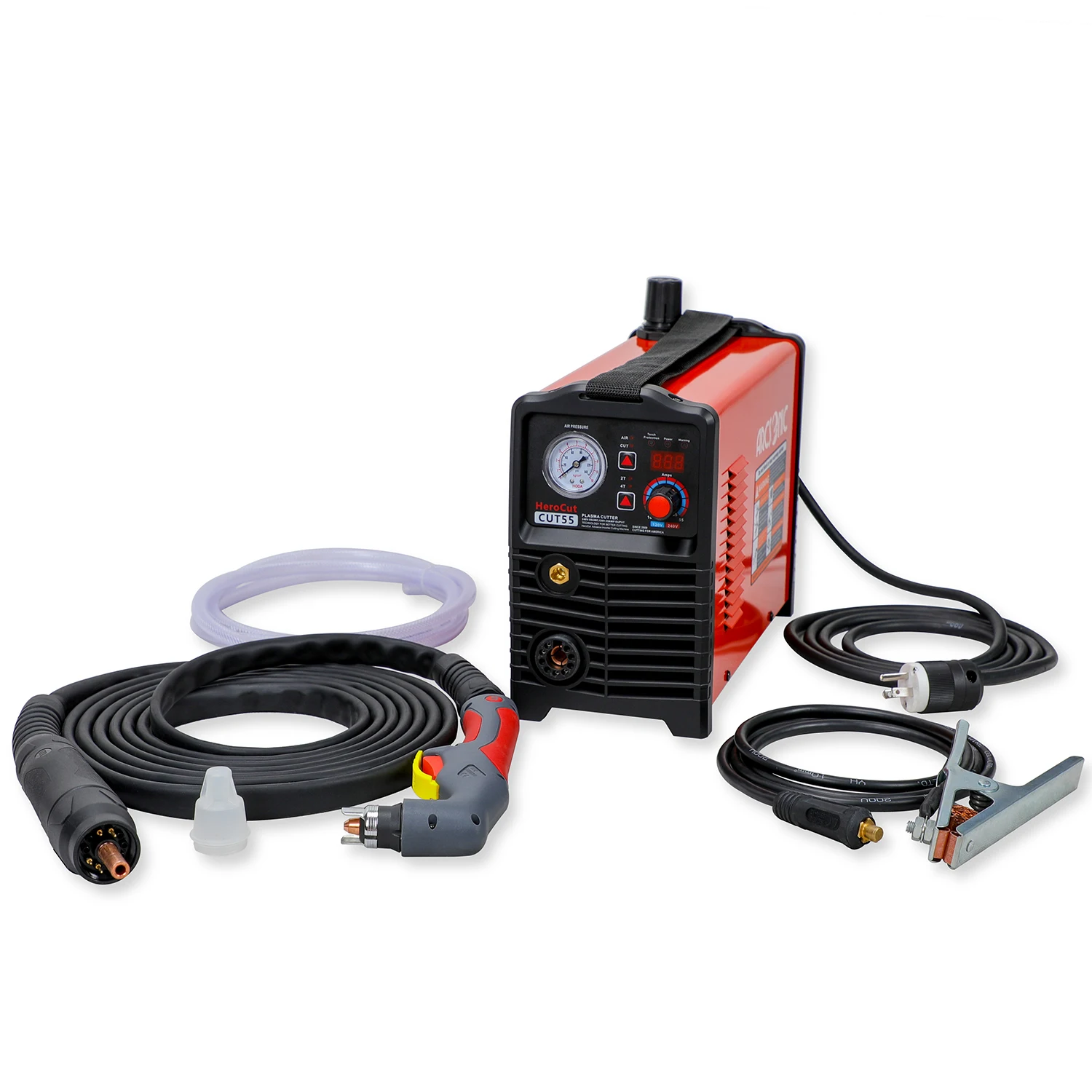 CNC IGBT Cut55 lcd Blow-back Non-HF Пилот дуговой плазменной резки напряжение 120 В/240 в, плазменный резак с ЧПУ