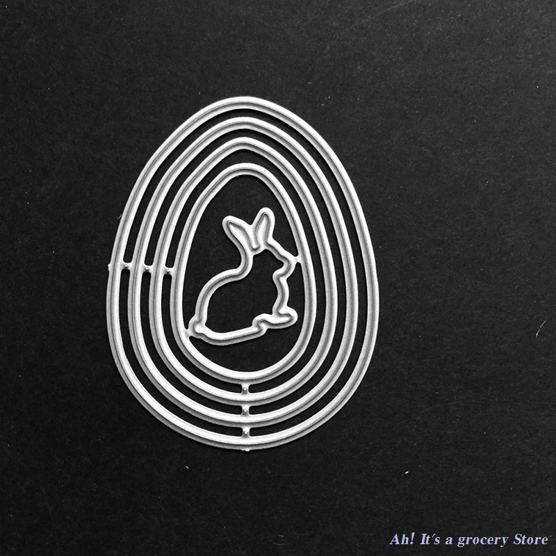 

Carbon Steel Easter Eggs Rabbit Cutting Dies Scrapbook Book Card Decor