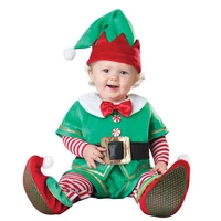 toddler christmas cosplay santa claus costumes new year elf deer party boys girls performance clothing with hat 90 160cm