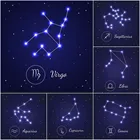 Алмазная мозаика, знаки зодиака, звезды, пейзаж, картина, настенная наклейка, декор Стразы для рукоделия, алмазная живопись, Набор для вышивки