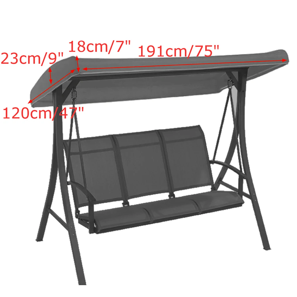 

Waterproof Swing Canopy Top Garden Chair Tent Porch Top Cover Swing Roof Outdoor Swing Chair Hammock Canopy Roof 2021 New