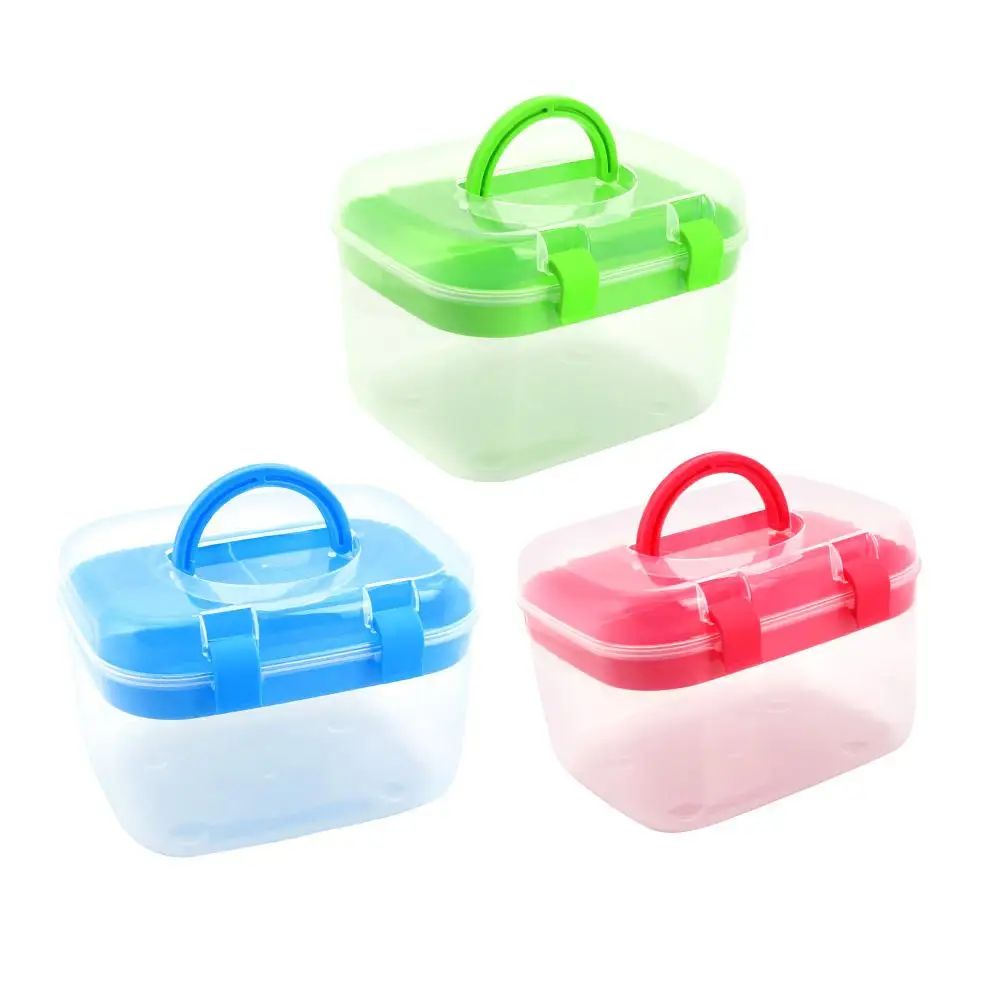 Пластиковый бытовой контейнер для хранения двухуровневый Настольный органайзер