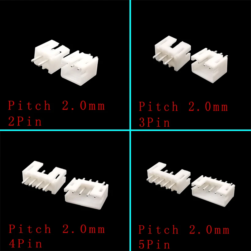 Штекерный разъем JST PH2.0mm 2/3/4/5Pin пластиковый корпус контактный коннектор PH 100 50/2 0