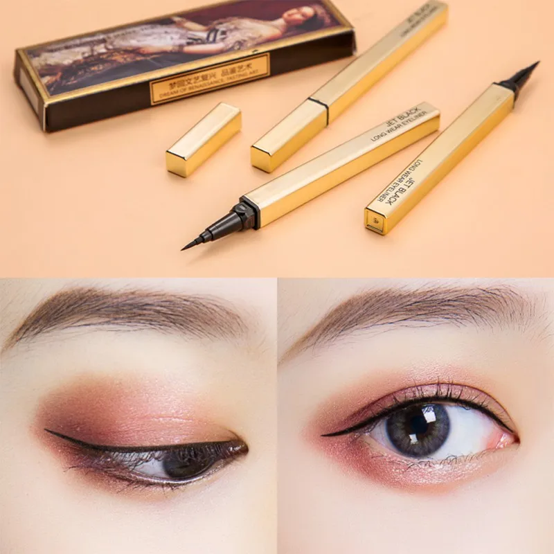 Водостойкая Подводка для глаз винтажная масляная живопись устойчивое к поту