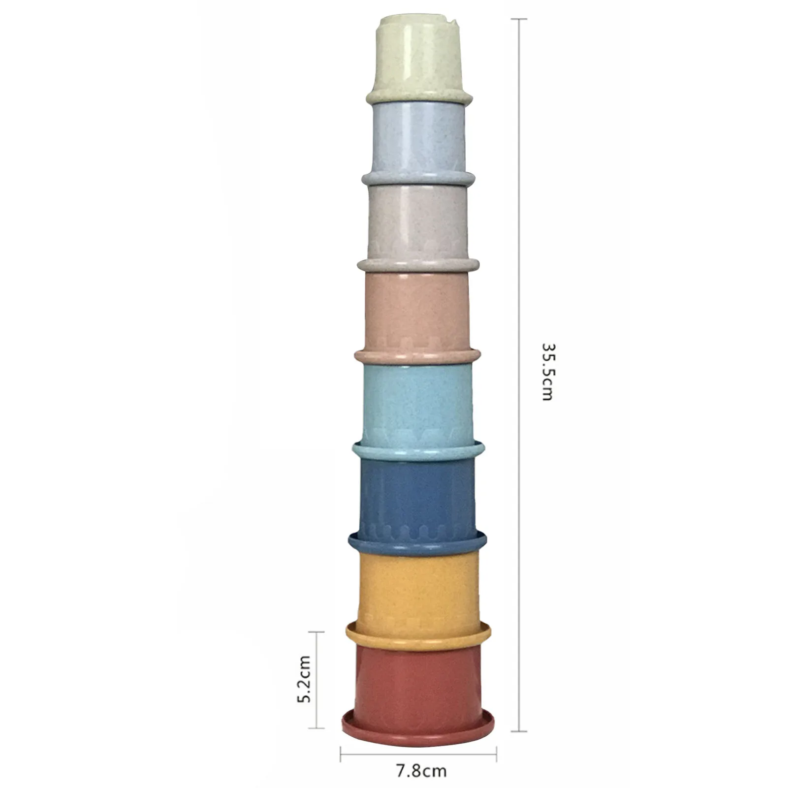 

Newborn Baby Stacking Cup Toy Early Education Stack Up Bath Toys For Children Hands-on Ability Traning Toys Christmas Gifts