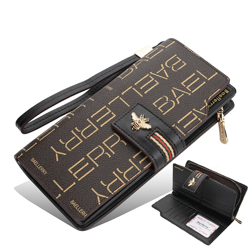 

New Women Wallets PU Leather Purse Ladies Classic Long Wallet Fashion Female Coin Purse Phone Card Holder Clutch Wristlet Wallet