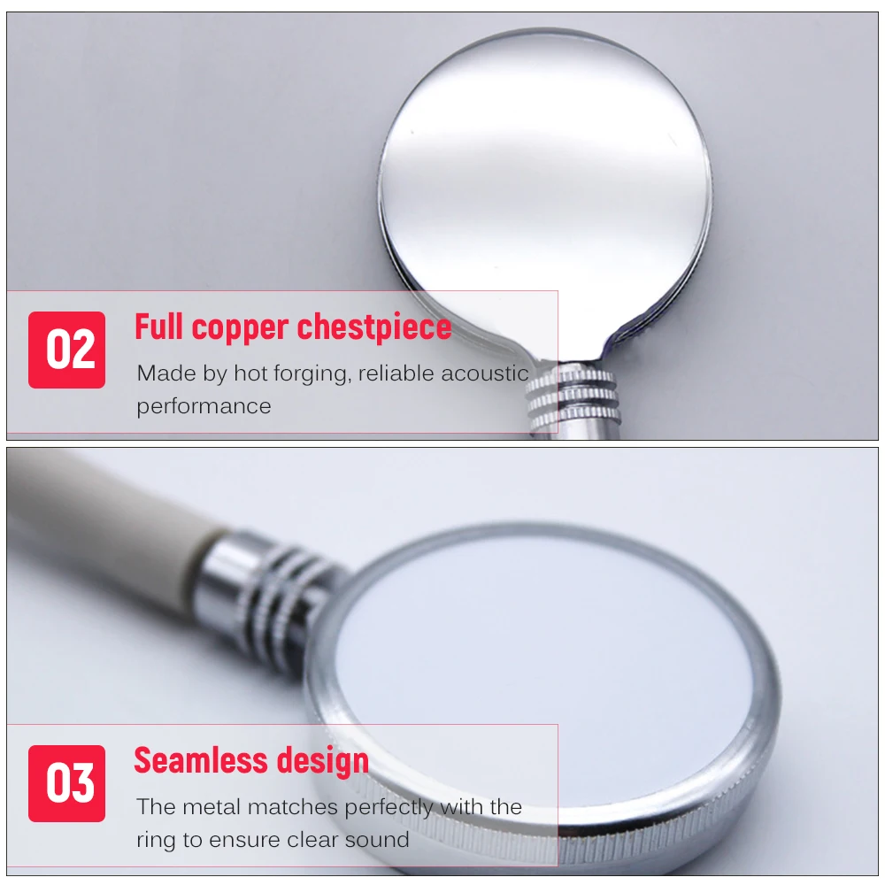 Портативный стетоскоп с двойной головкой медицинский медный для клиник Хо