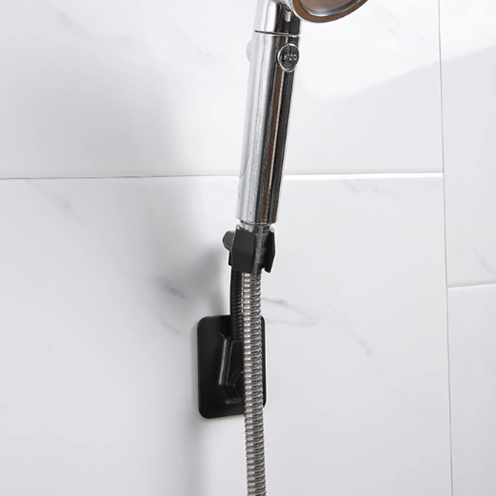 

2pcs Adjustable Impermeable Shower Head Bracket Adhesive Stick Wall Mounted Bath Holder Shower Head Sprinkler Base